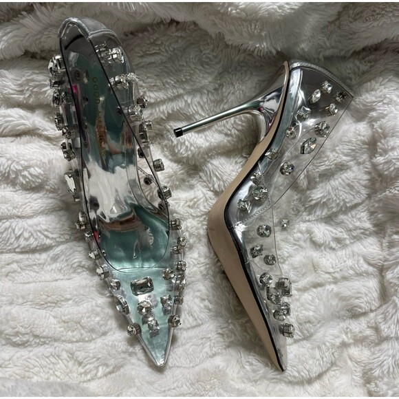 Good American Diamonds Forever Heel in Glass002. New in box 8.5 - Picture 4 of 9